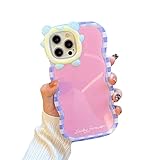 Kawaii Women Case for iPhone 14 Pro Max Pink Color, Cute Girls Case for iPhone 14 Pro Max Animal Sha
