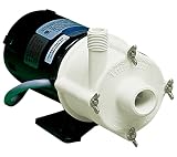 Little Giant 2MDQ-SC 115-Volt, 465 GPH Magnetic Drive Aquarium Pump with 6-Ft. Cord, Black/White, 58