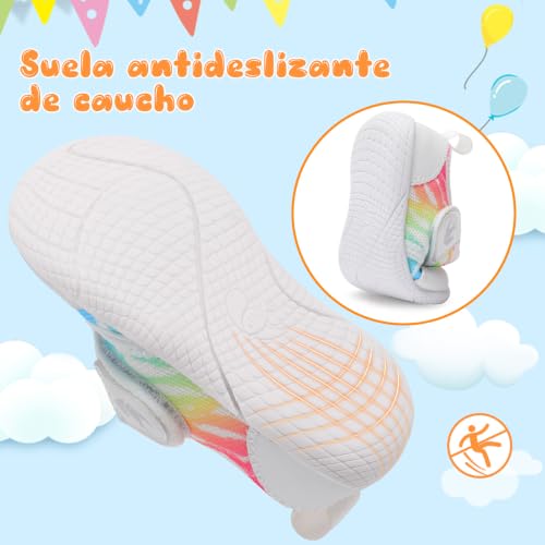 Image of FEETCITY Baby First Walking Shoes Boys Girls Infant Crib Shoes Breathable