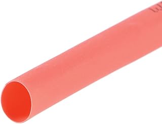 Tool parts Heat Shrink Tubing 6mm Dia 10mm Flat Width 2:1 Ratio 7m - Red