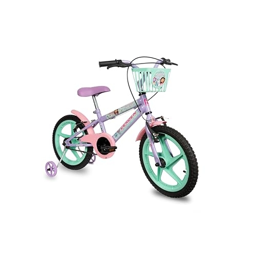 Verden Bicicleta Infantil Casa Magica Da Gabby Aro 16 com cestinha e rodinhas de apoio