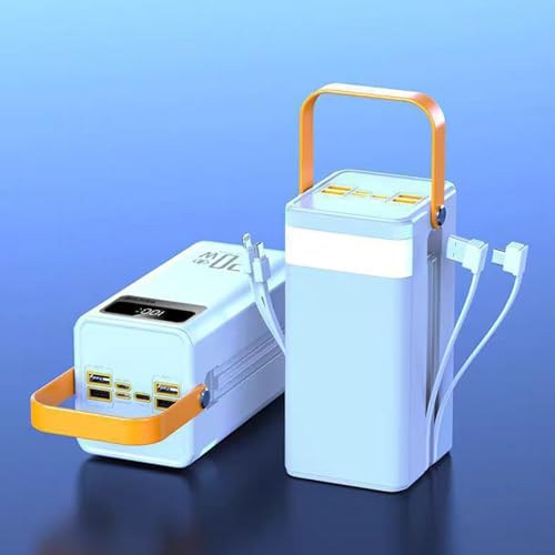 Batería Externa Solar De 50000 MAh con Luz Y Batería Externa De 120 W con Cables Integrados, para Todos Los Dispositivos Móviles Aire Libre - imagen 7