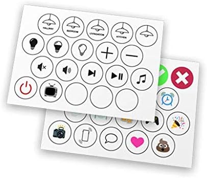Flic 2 Icon Sticker Pack - Customize Your Flic 2 Smart Buttons - Bundle of 40 Unique Stickers…