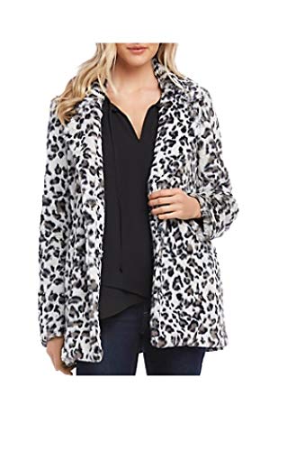 Karen Kane Women's Faux Fur Jacket, Size Small - White