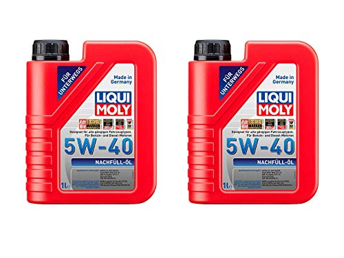 2X Original Liqui Moly 1L Nachfüll-Öl 5W-40 Motoröl Motorenöl Motoroil Oil 1305