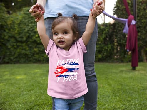 Go All Out Youth Patria y Vida Cuba Pride Freedom Toddler T-Shirt3