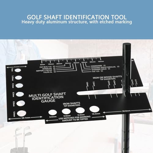 Regla de golf XUMIUZIY con punta de aluminio resistente para medir diámetros interiores 2