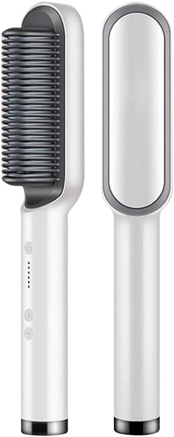 NANZU Multifunctional Professional Hair Straightener Tourmaline Ceramic Hair Curler Brush Hair Comb Straighteners Curling Hair Iron