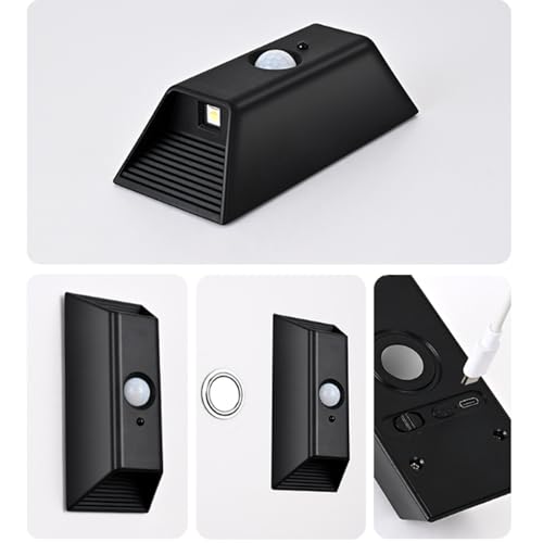 Aplique de pared LED sin cables con imán y sensor para pasillos oscuros sin enchufes 2ud 5