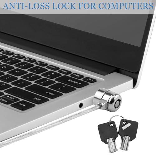 Candado de Seguridad para Computadora Portátil, Cerraduras de Seguridad para Laptop con 2m Cable con Llave,Cable de Seguridad con Cerradura,Candado con Cable para Tableta, Compatible con Portátiles - imagen 6