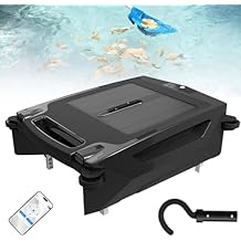 Pool Vacuum Cleaner Robot, Solar Powered Cordless Pool Cleaner Robot, Solar & Fast Dual Charging, Obstacle Avoidance, 3.4L Large Debris Bag, APP Support, 2 Speed Modes
