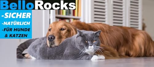 BelloRocks Natur-Steine Mineralsteine gegen Urinflecken auf Rasen, Hunde Katzen Dog Steine Urin Grasverbrennungen Rocks [200 Gramm]