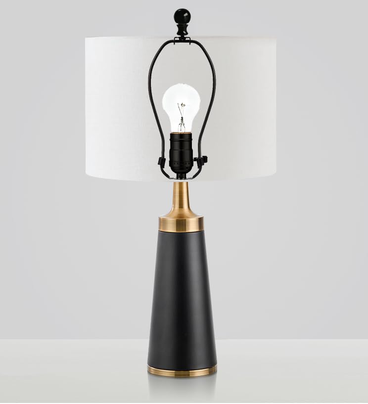 Image of GY & CK Ball Lamp Finials Lampshade finial Tops for Lamp Shade Harp Lamp Finial Knob Lamp Parts and Lighting Accessories Shade Finials Black 2 Pack, MGT-6S