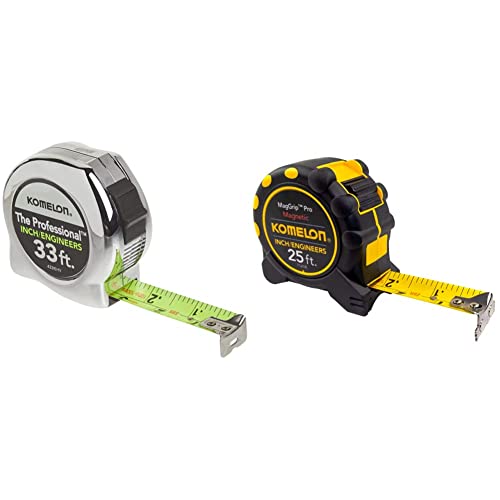 Cinta métrica profesional Komelon 33 pies x 1 pulgada miniatura 1