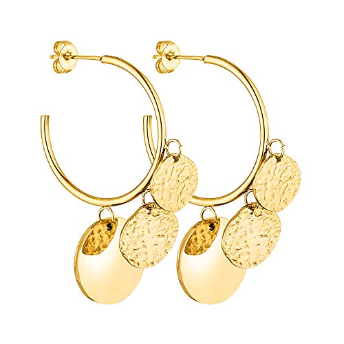 Preisvergleich Produktbild PURELEI® Malihini Coin Ohrringe (Gold, Vergoldet)