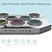 ROCKSOCKI Electronic Tabletop Drum Set, Portable Digital Drum Kit 7 Velocity Sensitivity Drum Pads, LED Music Level Light, USB-MIDI Mac & PC Support, Ideal Gift for Adult and Beginners