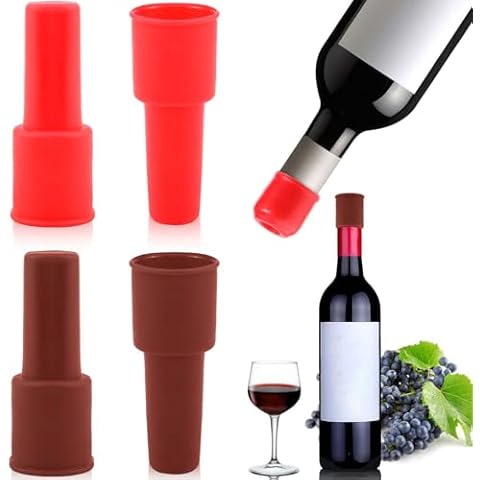 Vodolo Silicone Wine Stoppers (4-pack) Cover