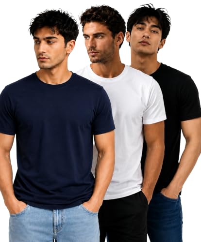 Image of London Hills T Shirt For Man | Tshirt Shirts Men | Men Round Neck Tshirts | Gym T Shirts For mens Workout | T-shirts For Man Cotton Stylish Round Neck T Shirt Half Sleeve Regular Fit Solid Multicolour