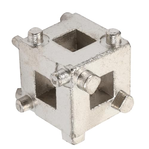 VINTORKY Herramienta para Pistón de Freno Trasero Adaptor Cúbico de Acero al Carbono Resistente Herramienta Manual para Pinzas de Freno de Disco