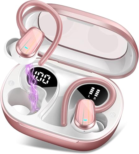 Image of Wireless Earbuds Bluetooth 5.4, 50H Playtime Sport Earphones with Earhooks
