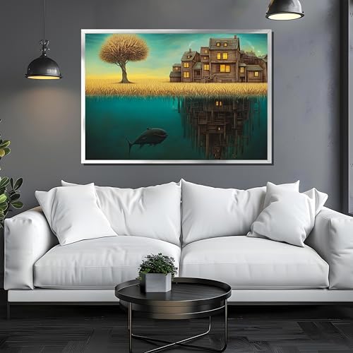 Décoration murale onirique pour le salon avec le tableau TONGYINLI