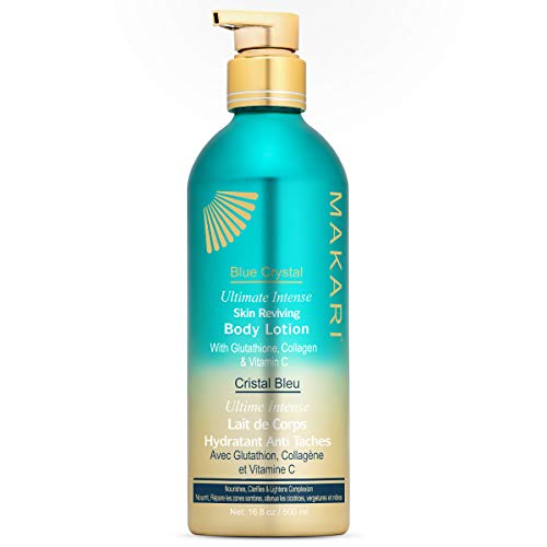 Makari Blue Crystal Reviving Body Lotion 16.8 oz - , Moisturizing Cream with Natural Glutathione – Moisturizes, Treats, And Enhances For Glowing Youthful Skin