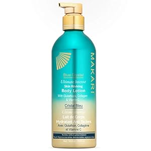 Makari Ultimate Intense Blue Crystal Skin Reviving Body Lotion 16.8 oz | Body Lotion with Glutathione & Collagen | Body…