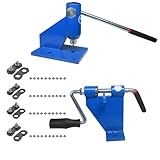 KonKell Chainsaw Chain Breaker & Rivet Spinner Kit – Professional Heavy-Duty Bench-Mounted Repair Tool with 4 Types of Chain Links (10 Pairs Each) for 1/4, .325, 3/8, .404 Pitch Chains