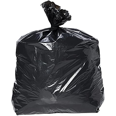200 Eco-Friendly Strong Black Bin Liners Cover