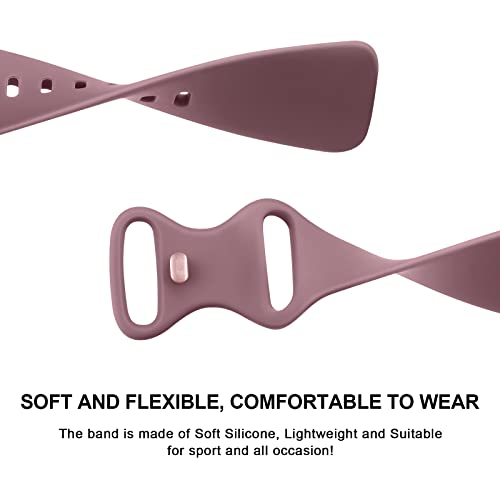 Image of Meliya Soft Strap for Fitbit Versa 4 / Versa 3 / Sense 2 / Sense(Watch Not Included), Flexible Premium Elastomer TPU Adjustable Watch Straps, Sport Replacement Band for Women Men