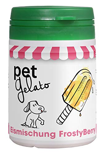 petGelato FrostyBerry 44g - Eismischung für Haustiere, Vitaminreich, Einfach Zubereitung