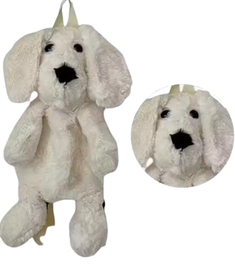 Faux Fur Backpack Furry Puppy Bag Fluffy Dog Shape Shoulder Bag Plush Doll Knapsack Fuzzy Bag for Girl Kids-image-16
