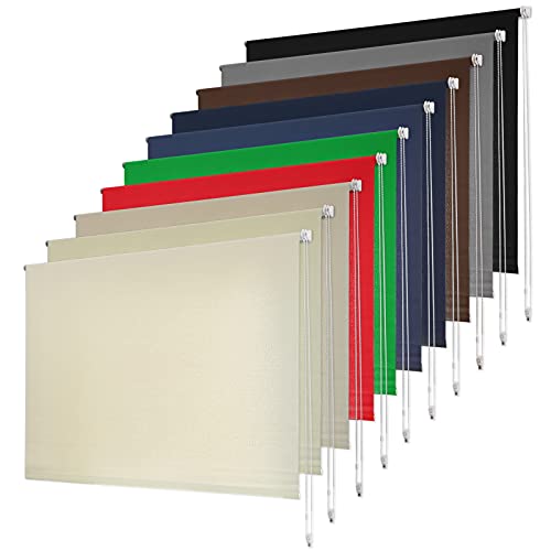 Floordirekt Sichtschutzrollo 90 x 150 cm, Dunkelblau - lichtdurchlässiges...