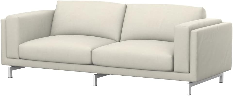 Soferia Replacement Compatible Cover for Nockeby 3-Seat Sofa, Fabric Softi Beige