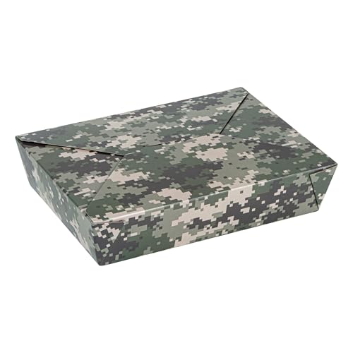 Restaurantware 49 oz Camouflage Paper Take Out Boxes, 50 Count