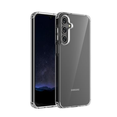 Image of ONES for Samsung Galaxy A16 5G Slim Case Clear, PC + TPU Hybrid, Military-Grade Drop Guard, Anti-Yellowing, Anti-Slip, Shockproof Silicone Hard Cover, Scratch Resistant, Transparent Case