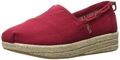 BOBS from Skechers Women's Highlights-Set Sail Flat, Red Sail, 5.5 M US