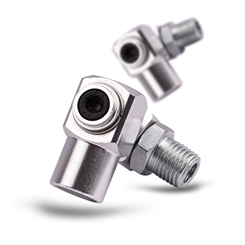 Wynnsky 1/4" Npt 360 Degree Swivel Air Hose Connector, 1/4 Inch Industrial Swivel Air Fittings #TOP1