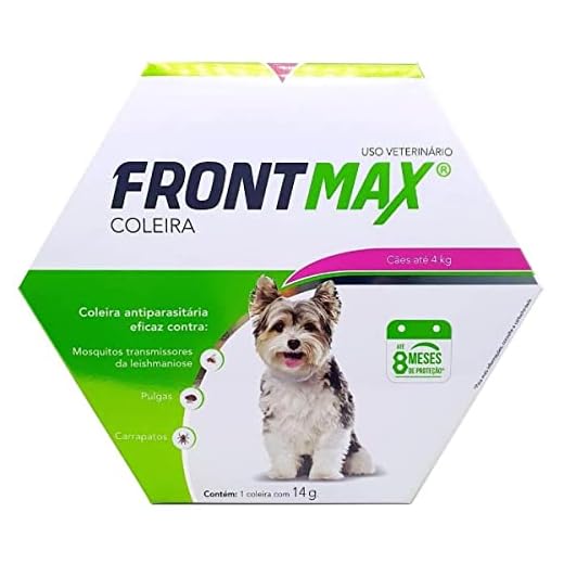 Coleira Antiparasitária Vetoquinol Frontmax para Cães até 4 Kg 14g