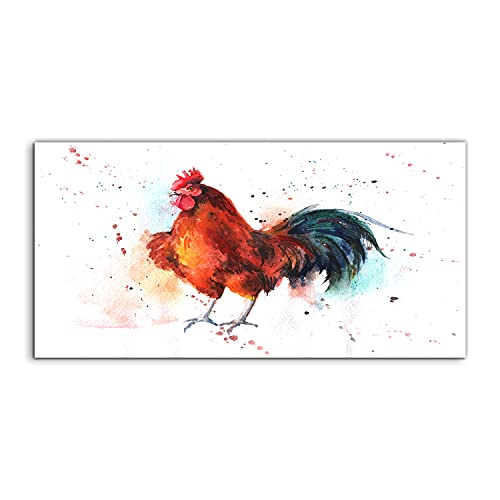 Art mural coq pour chambre adulte et salon grand format panoramique