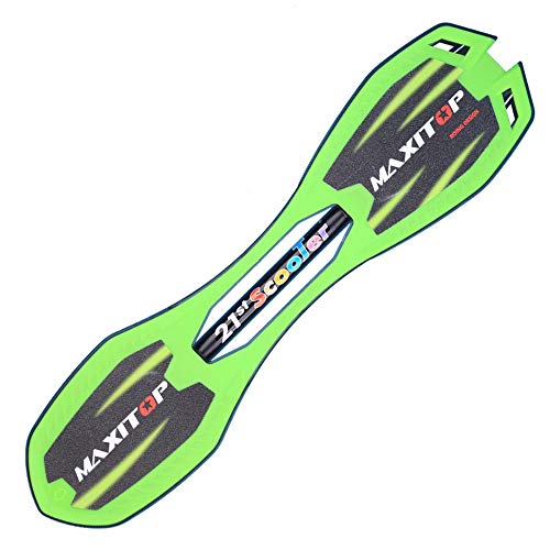 Equipo de fitness antideslizante plataforma cóncava Surfing 2 ruedas ligero portátil tablero de ondas, para gimnasio en casa (color azul, tamaño: 76 x 15 x 18,5 cm)