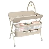 👶 Espace de stockage : double étagères, vêtements de bébé, couches, fournitures triées stockage, comptoirs propres, facile d'accès.