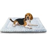 Comfort:Entrambi i lati del cuscino per cani sono molto morbidi e il tappetino è riempito con un materiale confortevole. Il vostro animale domestico amerà il tappetino e sarà felice di accoccolarsi comodamente su di esso. Dà al vostro animale un senso di sicurezza come se fosse tra le vostre braccia.