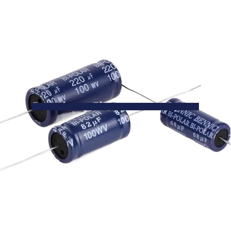 Condensateur non polaire axial 100V 180UF pour réparer le son étouffé d'une enceinte audio