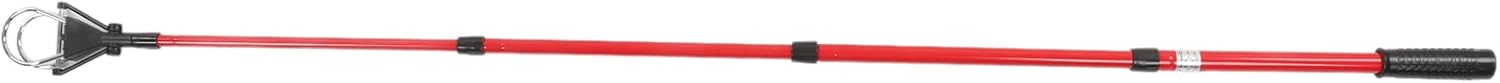 PerGar 5 Section Telescopic Golf Ball Retriever, Black Red, 14.8 oz, Ambidextrous, PVC Grip, Golf Ball Retrievers, Golfers