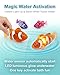 Imagen de Swimming Robot Fish Toy Electronic Pet Fish Bath Toy Interactive Colorful Cat Pool Toys Robotic Fishes with LED Light Waterproof Magic Water-Activated Glowing Swimming Fishes Luminous Function
