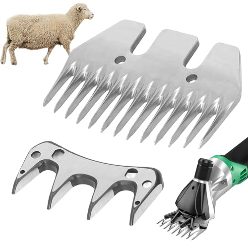 Cuchillo para Esquilar Ovejas, Cuchilla de Corte para Máquina de Esquilar Ovejas Cortador de Lana Eléctrico Recto de 13 Dientes Cortadora de Cabras Tijeras Pieza de Repuesto