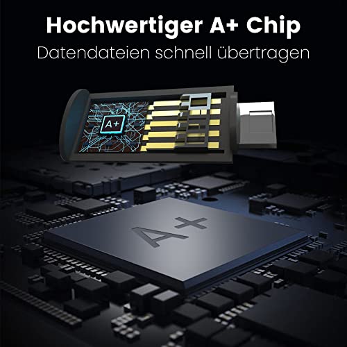 AreTop 16GB USB Stick 3 Stück mit USB Memory Stick Tasche, High Speed Speicherstick 2.0 zur Datenspeicherung(schwarz/blau/weiß)