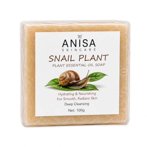 Image of ANISA SKINCARE Snail Plant Essential Oil Soap, 100g