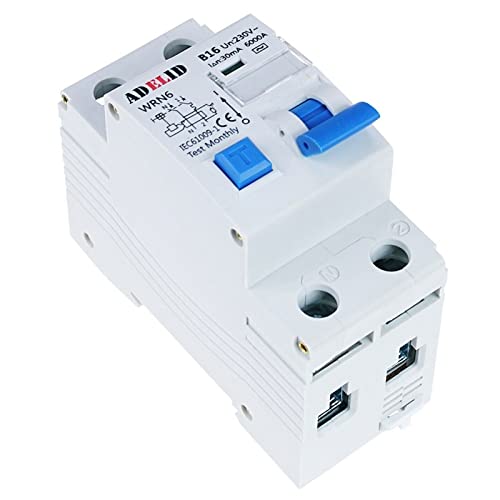 Fehlerstromschutzschalter Leitungsschutzschalter FI/LS-Schutzschalter Kombi Schalter 2-polig 1P+N 30mA B16A